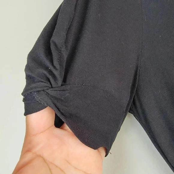 Boden Short Sleeve Knot Detail Jersey Mini Dress Viscose Spandex Blend 6R - Picture 6 of 8